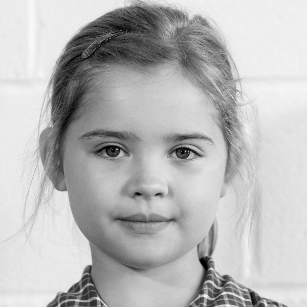 Portrait of nursery school student Emily